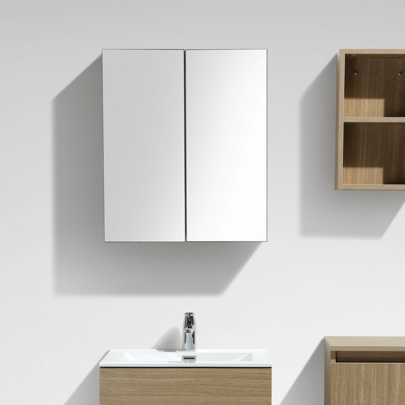 Armadio de toilette bloco specchio SIENA larghezza 60 cm Chêne Clair - Il Mondo del Bagno