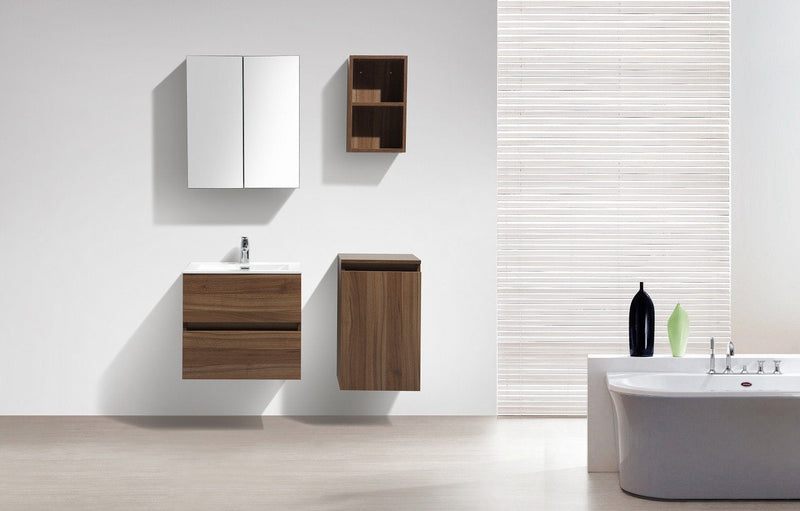 Armadio de toilette bloco specchio SIENA larghezza 60 cm, noce - Il Mondo del Bagno