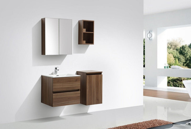 Armadio de toilette bloco specchio SIENA larghezza 60 cm, noce - Il Mondo del Bagno