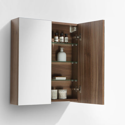 Armadio de toilette bloco specchio SIENA larghezza 60 cm, noce - Il Mondo del Bagno