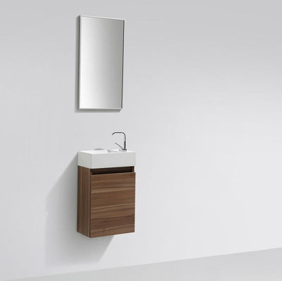 Mobile lave-main bagno design SIENA larghezza 40 cm, noce - Il Mondo del Bagno
