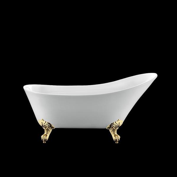 Vasca da bagno retro BALMAIN Bianca - Il Mondo del Bagno | Piedini di aquila dorati