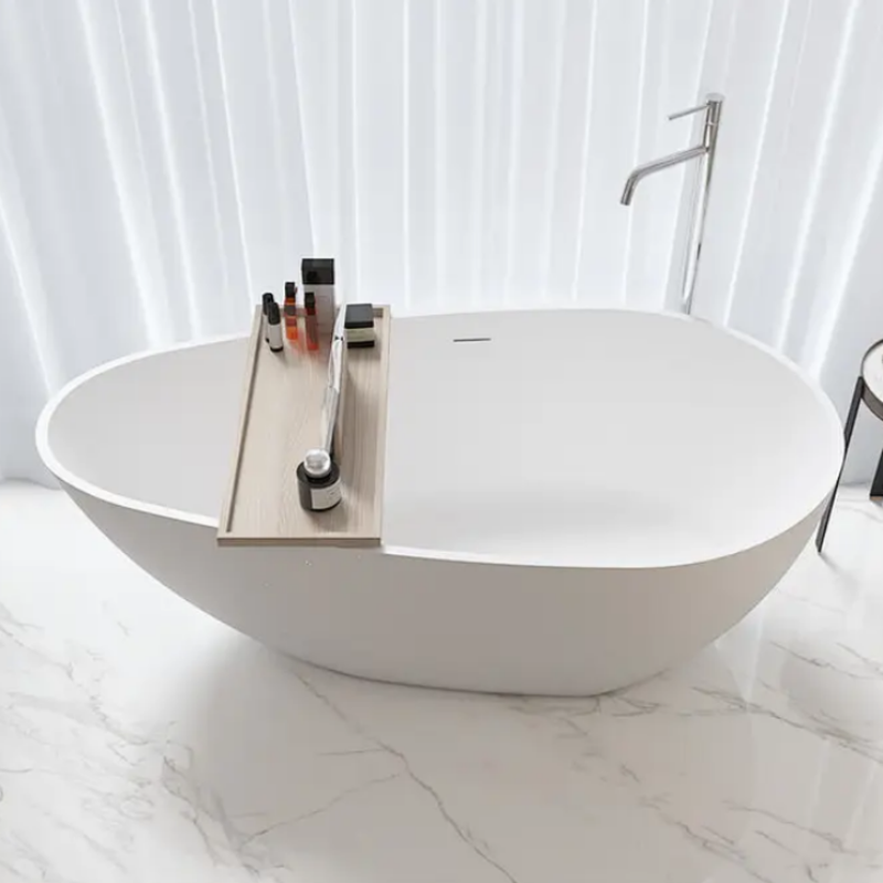 Vasca freestanding HELSINKI ovale in Solid Surface - Mondo del Bagno