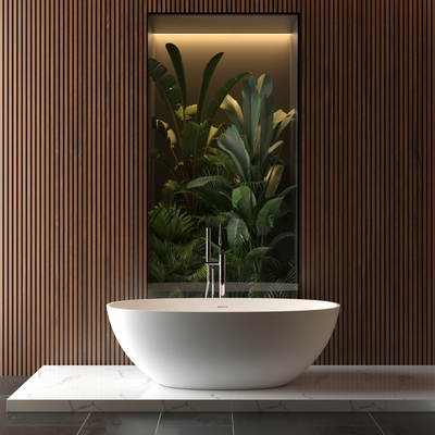 Vasca freestanding MALMO ovale in Solid Surface - Mondo del Bagno