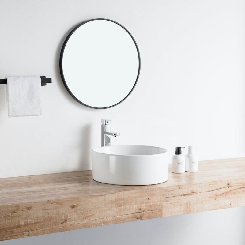 Lavabo da appoggio rotondo in ceramica DAVIA Ø40,5 cm - Mondo del Bagno