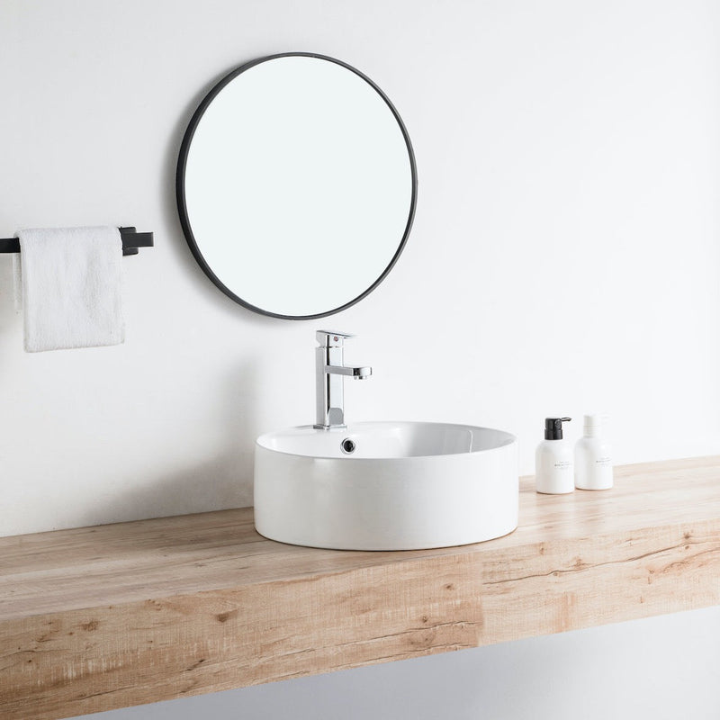 Lavabo da appoggio rotondo in ceramica VARRIA Ø46 cm - Mondo del Bagno