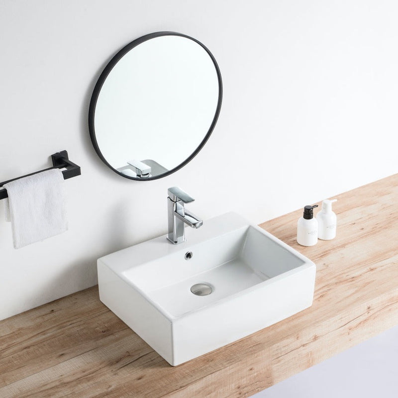 Lavabo da appoggio in ceramica CORRIENTES 53 x 42 cm - Mondo del Bagno