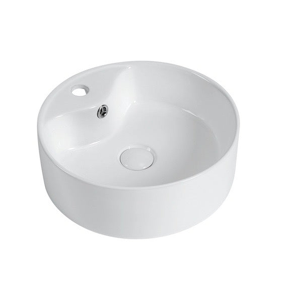 Lavabo da appoggio rotondo in ceramica VARRIA Ø46 cm - Mondo del Bagno