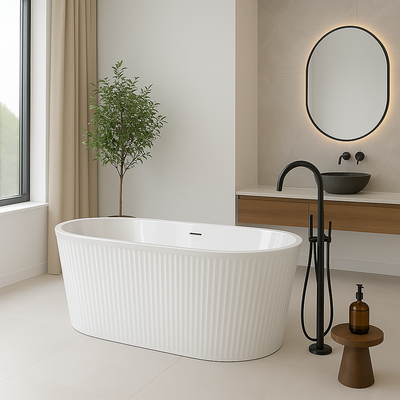 Vasca freestanding ovale CORBIN bianca