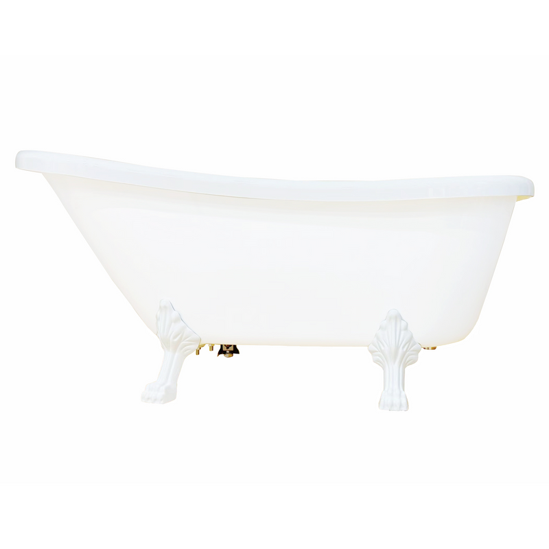 Vasca da bagno freestanding con piedini VIRGINIA Bianca - Mondo del Bagno