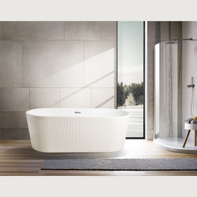 Vasca freestanding ovale CORBIN bianca
