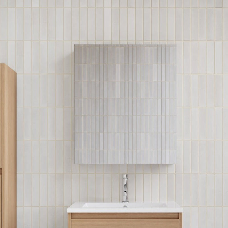 Armadietto da bagno a specchio FORTINA 60 cm - rovere chiaro