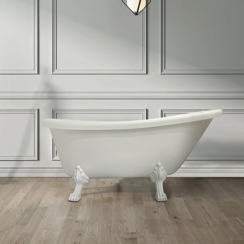 Vasca da bagno freestanding con piedini VIRGINIA Bianca - Mondo del Bagno