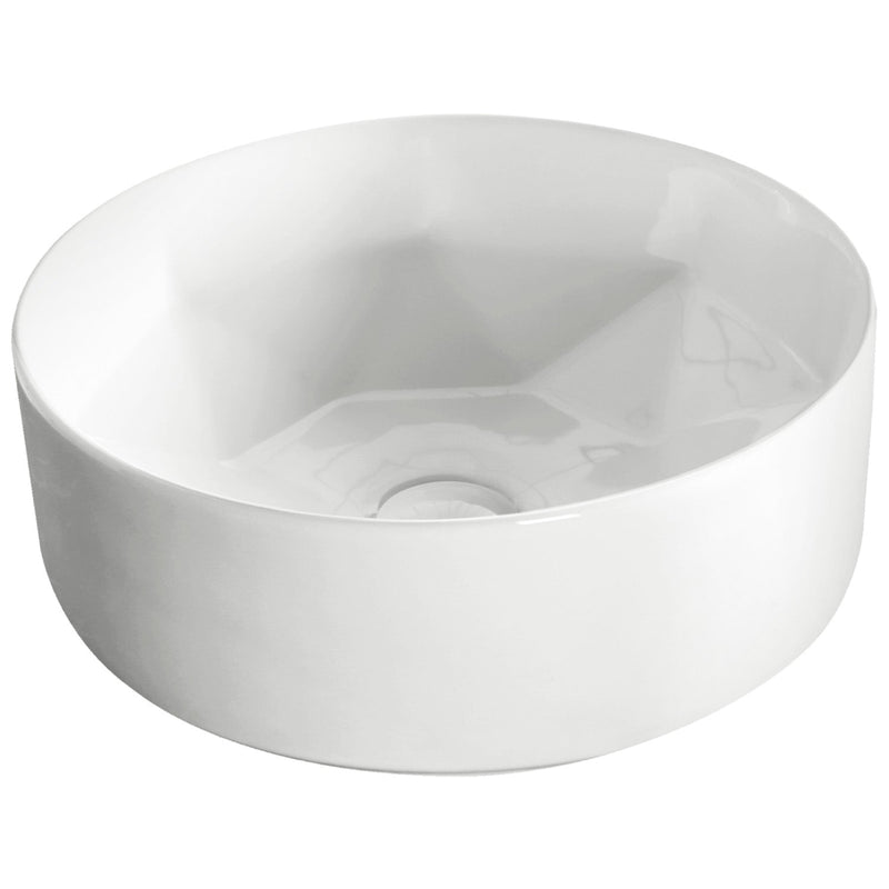 Vasque à poser ronde en céramique ELYNA