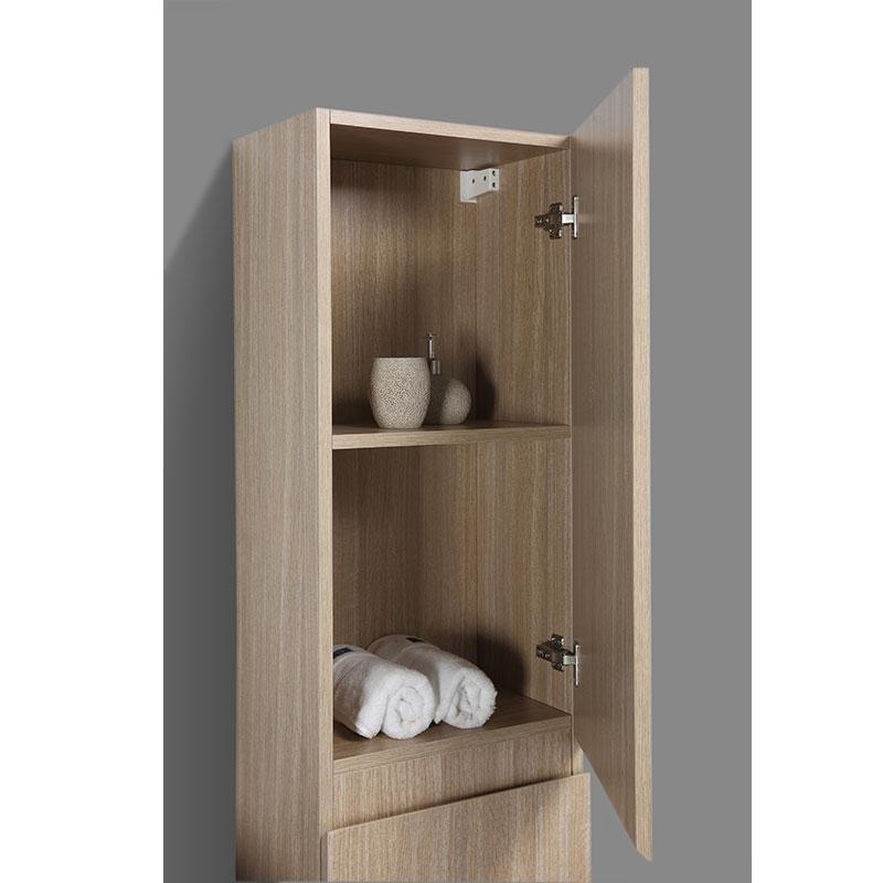 Armadietto da bagno Plutone, 150 cm, grigio opaco, colonna alta Armadietto da bagno Plutone, 150 cm, grigio opaco, colonna alta
