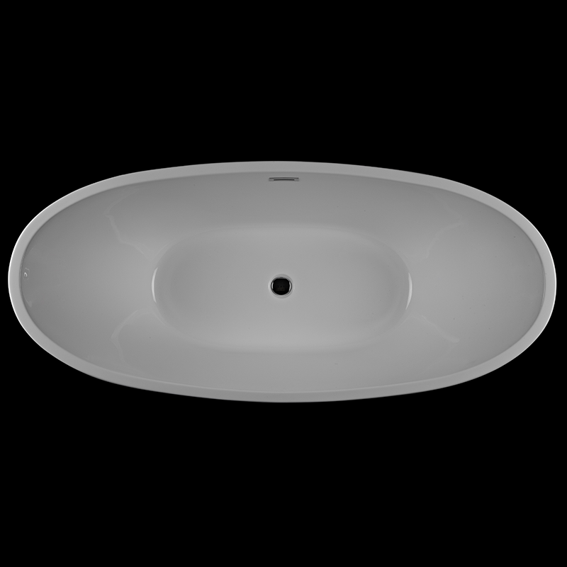 Vasca da bagno freestanding moderna ovale BRIGHTON Bianca - Il Mondo del Bagno