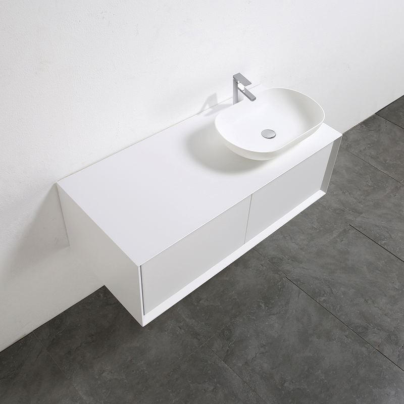 Mobile bagno double vasque PALIO 120 cm, bianco Opaco - Il Mondo del Bagno