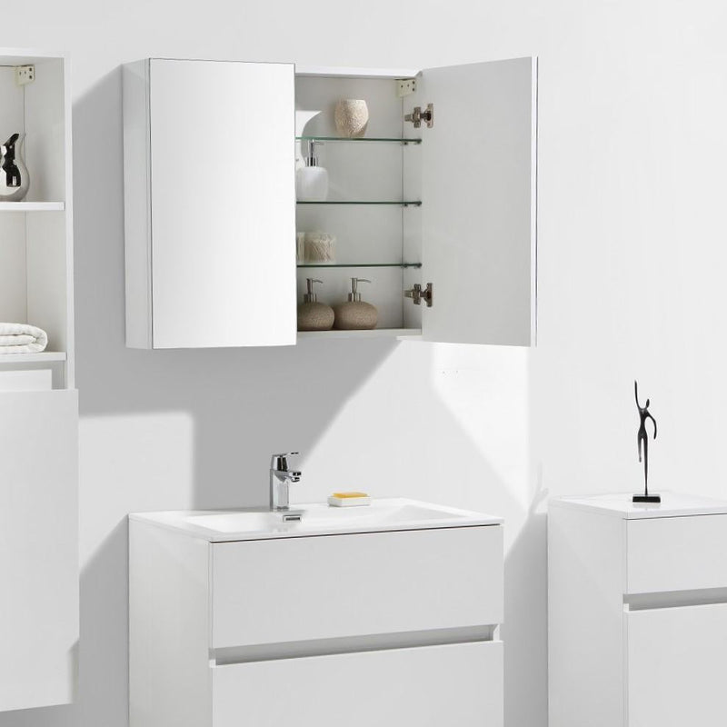 Alpenberger - Lavabo con mobiletto, piccolo lavabo per ospiti, mobiletto per il bagno, larghezza 45 cm, da appendere, in bambù Alpenberger - Lavabo con mobiletto, piccolo lavabo per ospiti, mobiletto per il bagno, larghezza 45 cm, da appendere, in bambù