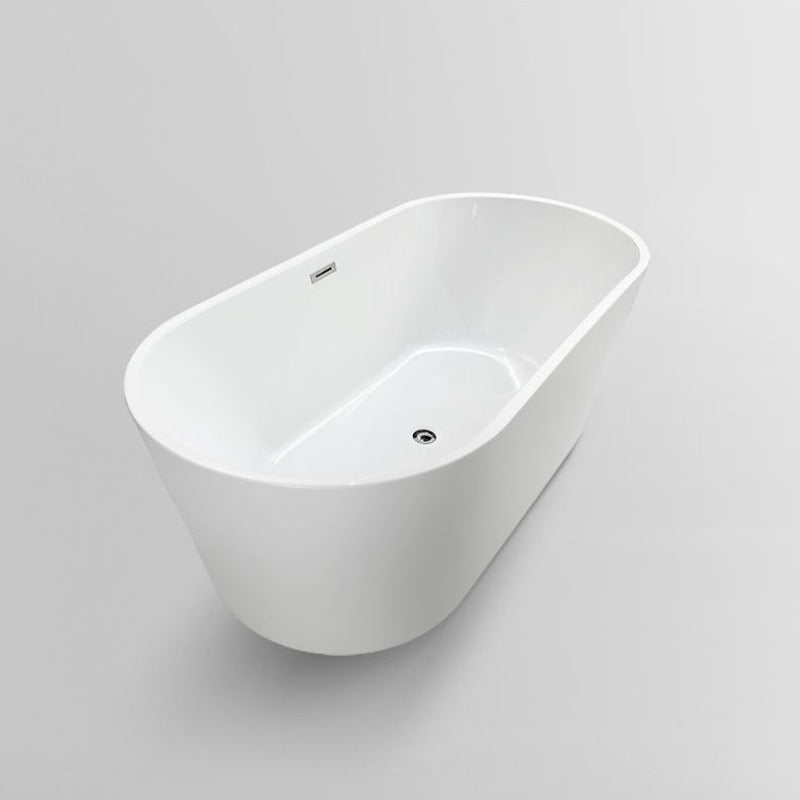 Vasca centro stanza ovale BERWIN bianca - vasca freestanding - Mondo del bagno