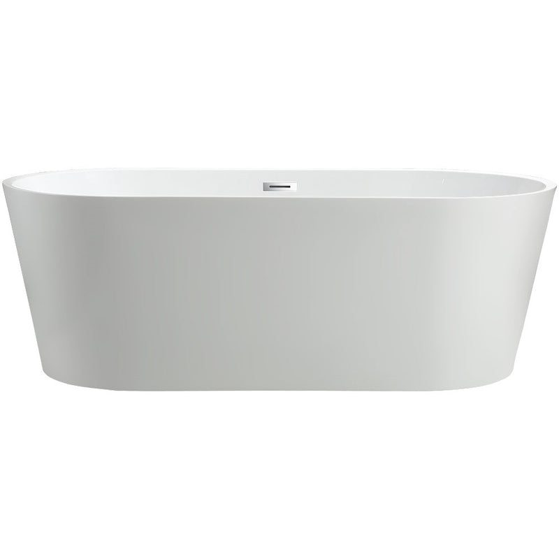 Vasca centro stanza ovale BERWIN bianca - Vasca freestanding -Mondo del bagno