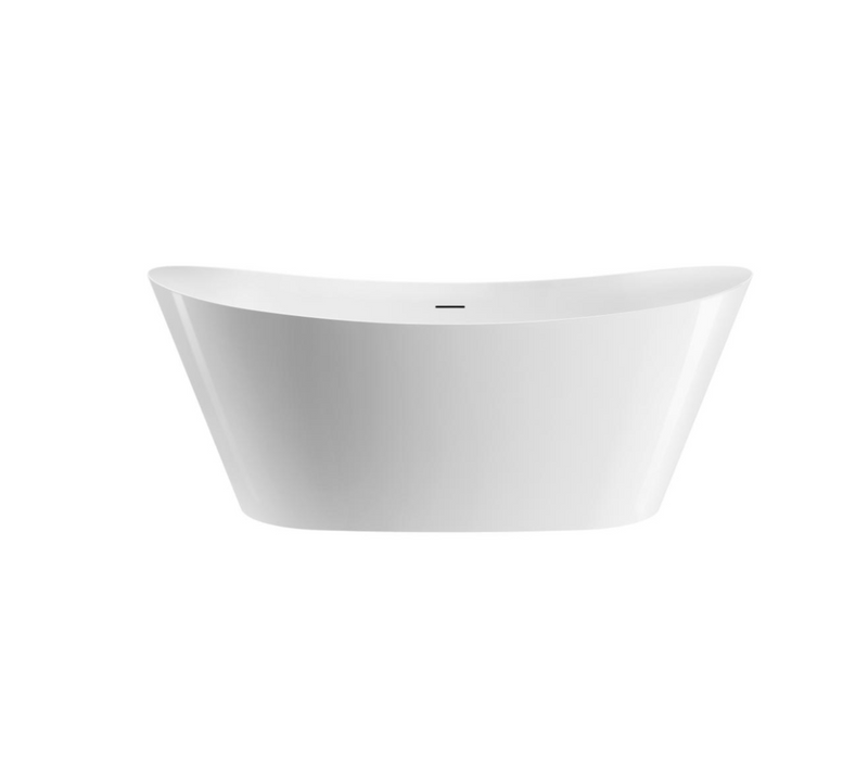 Vasca centro stanza ovale PALMA bianca lucida o opaca - vasca freestanding - Mondo del bagno