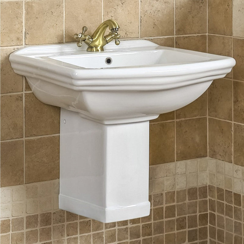 Lavabo sospeso rétro DERBY 60 cm in ceramica