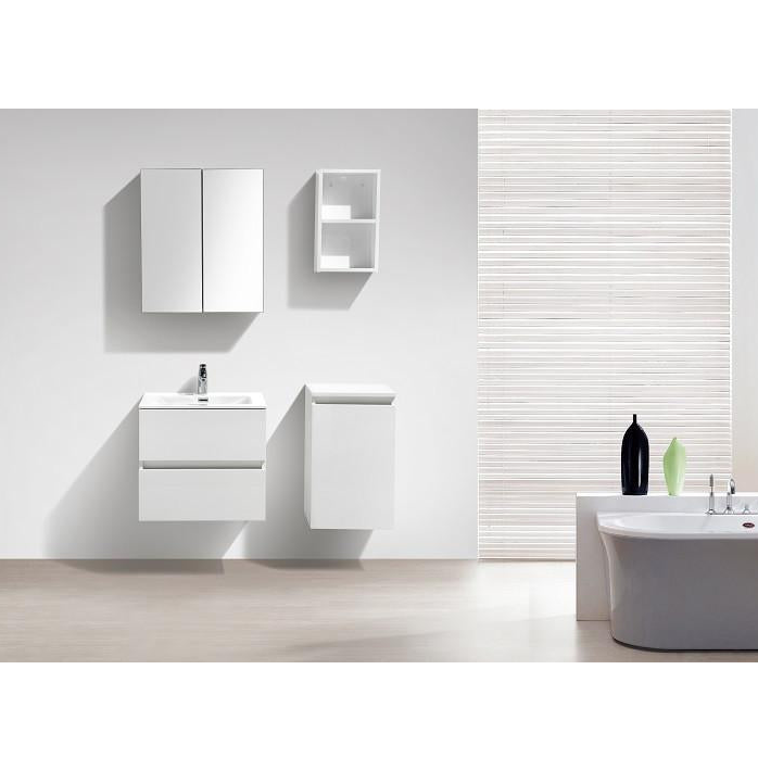 Mobile bagno singolo lavabo SIENA 60 cm - laccato bianco