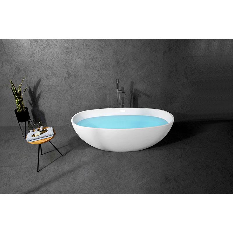 Vasca centro stanza CAIRO ovale in Solid Surface - Vasca freestanding- Mondo del bagno