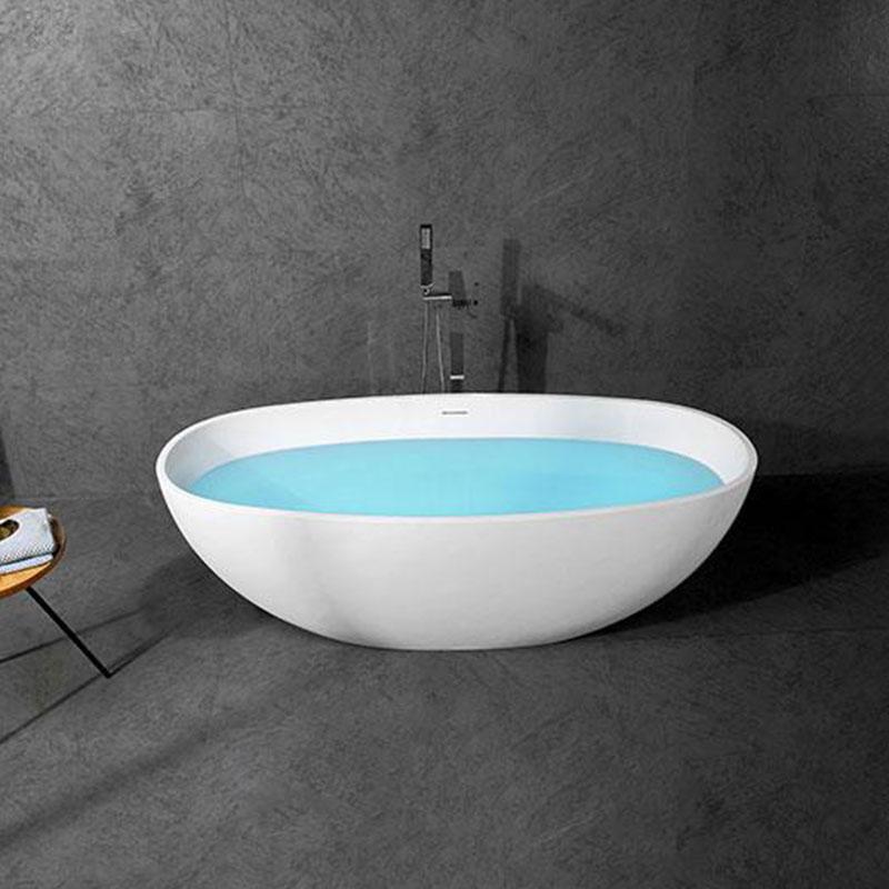 Vasca centro stanza CAIRO ovale in Solid Surface - Vasca freestanding -Mondo del bagno